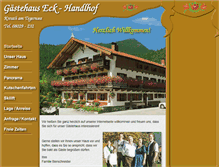 Tablet Screenshot of gaestehaus-eck.de